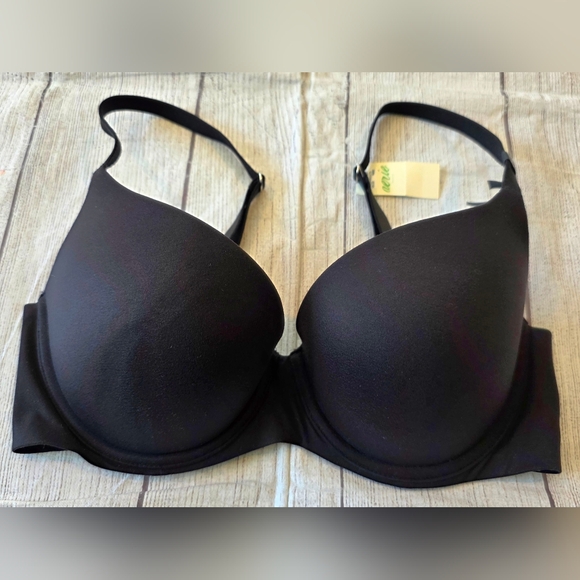 Aerie Size 34D Black Real Sunnie Demi Push Up Bra Brand New w/ Tag - Picture 1 of 7